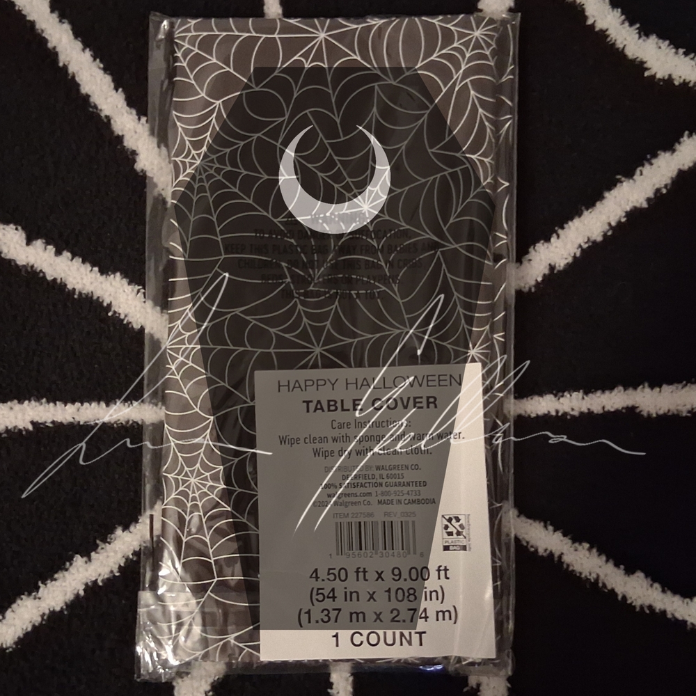 Spiderweb Halloween Table Cover